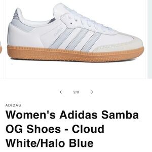 Adidas Samba OG Cloud White & Halo Blue Women’s Sneakers Size 9